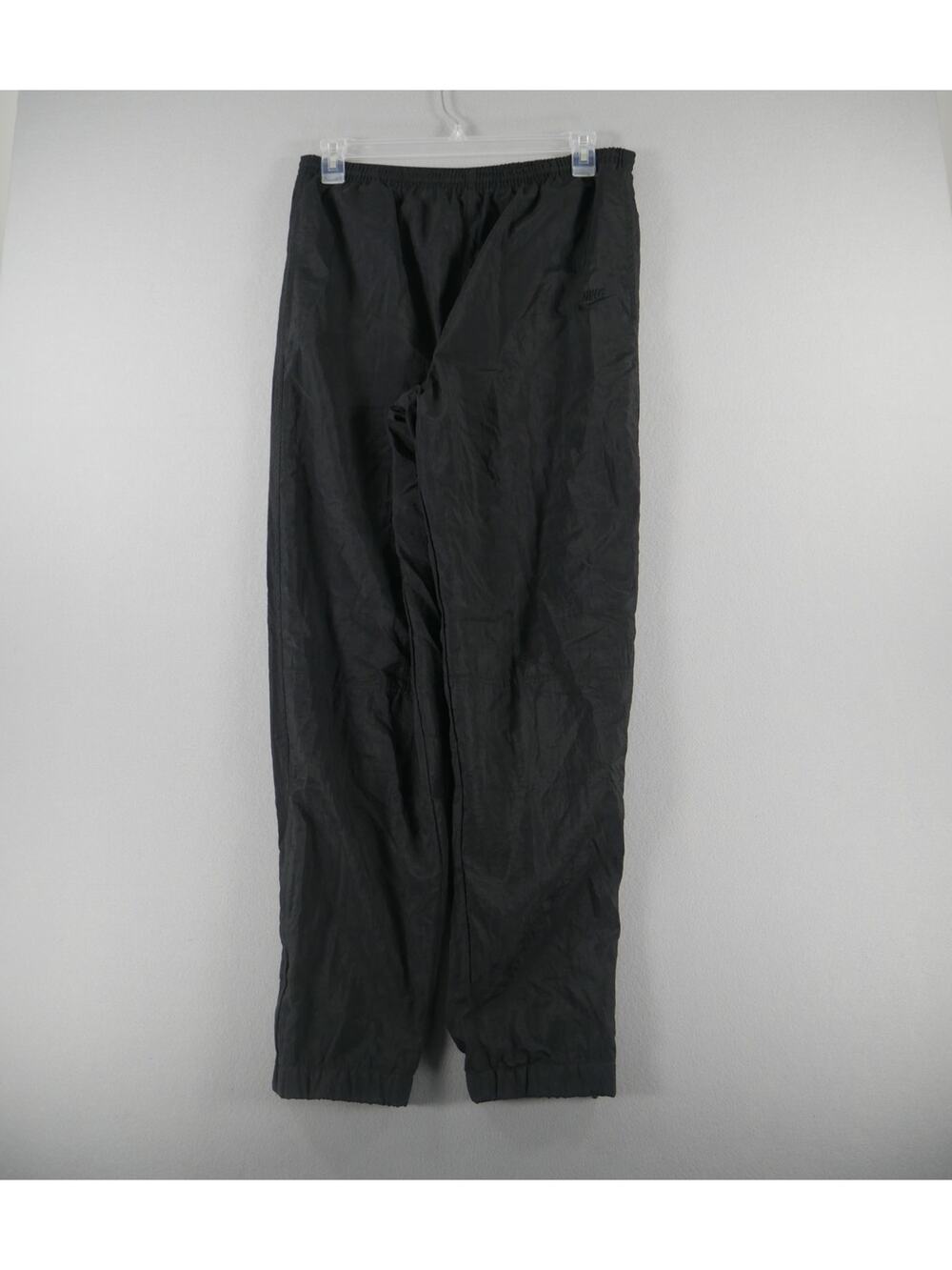 Vintage 90s Nike Blackout Joggers Windbreaker Ankle Zip Mens‎ Size XL Swoosh